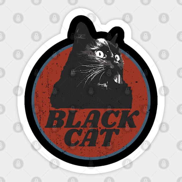 Black Cats wooo Sticker by moslemme.id